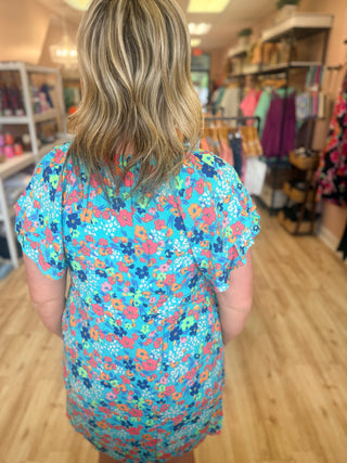Floral Printed Swing Dress