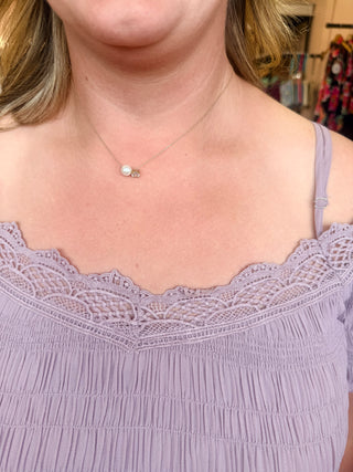 Cold Shoulder Textured Top