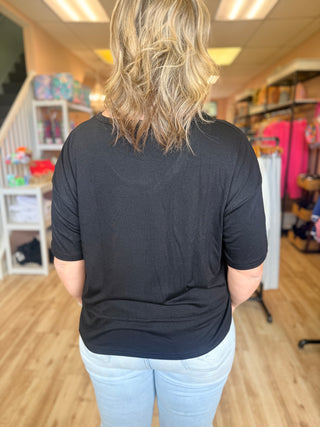 Oversized V Neck Top