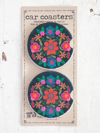 Folk Flower Coaster Set