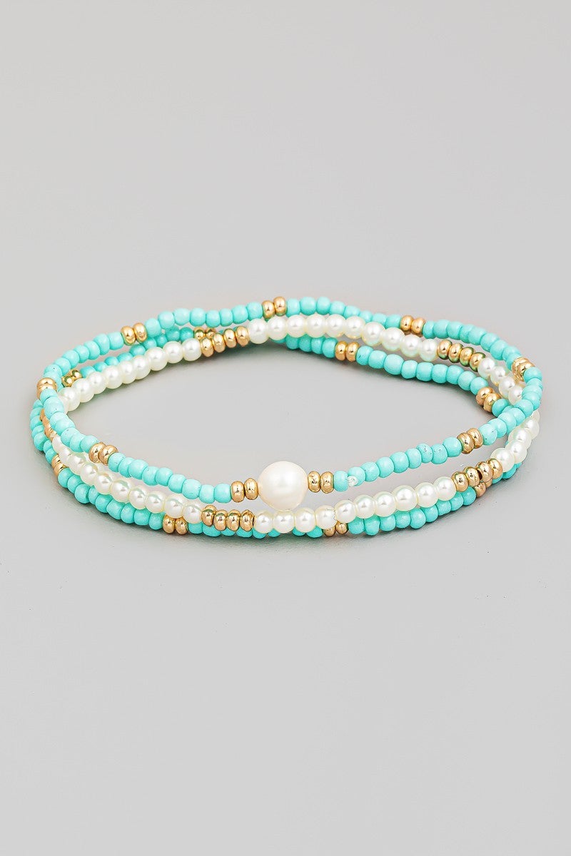 Beaded Stackable Bracelet Set