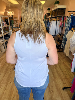 Flowy Hem Sleeveless Tank Top