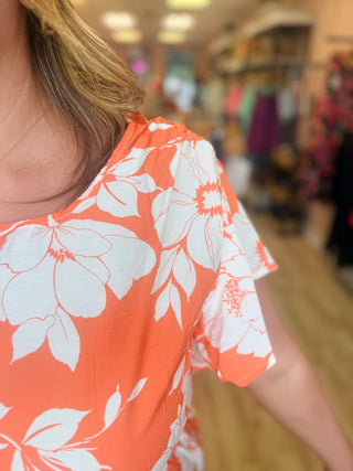 Floral Peplum Top