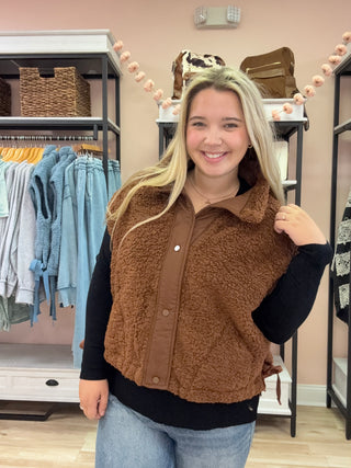 Oversize Faux Fur Vest
