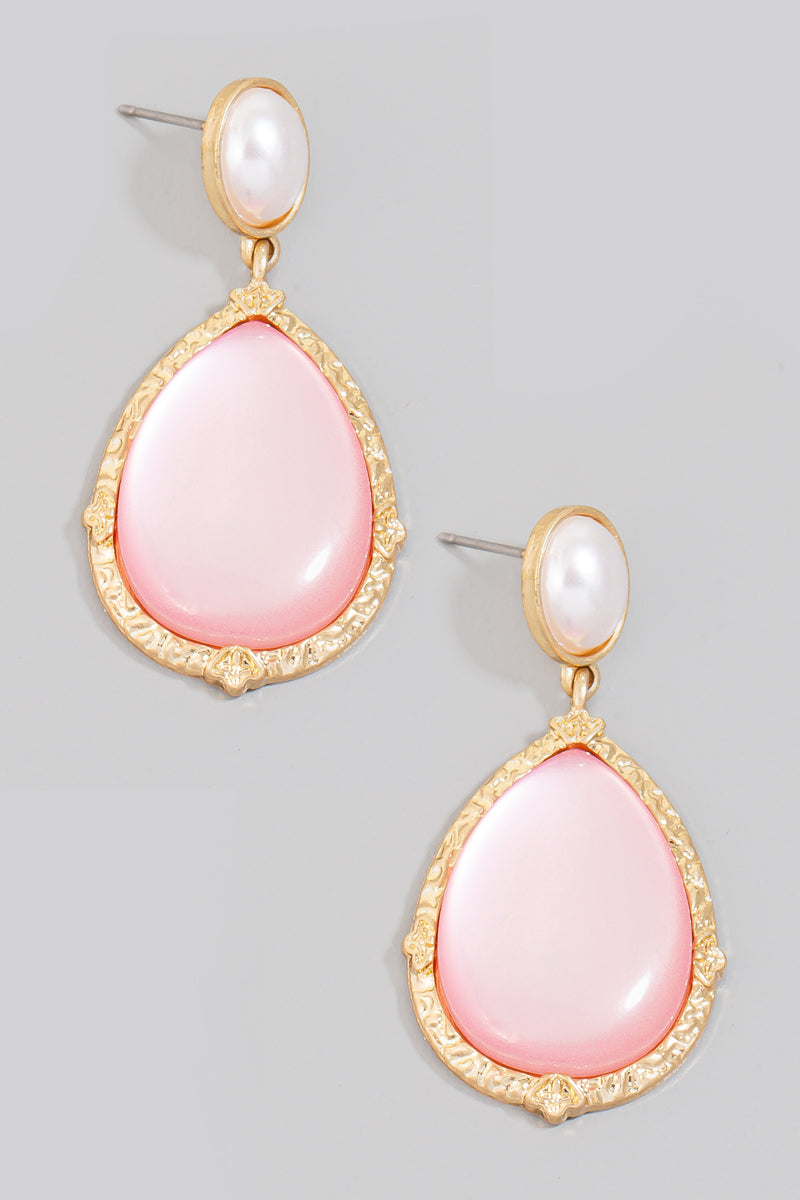 Antique Style Tear Drop Earrings