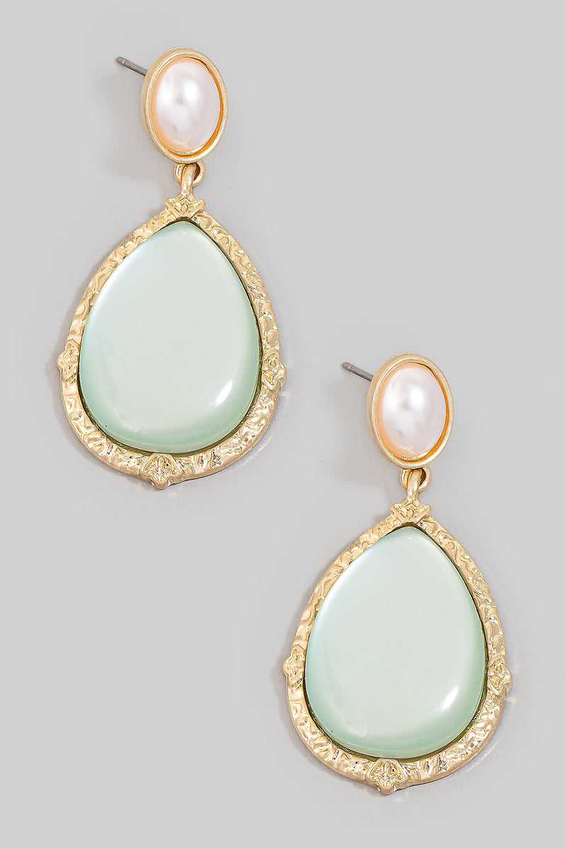 Antique Style Tear Drop Earrings