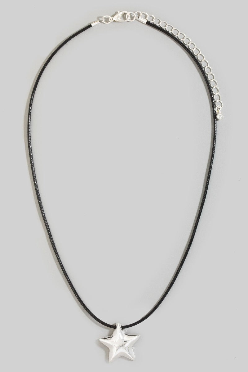 Star Pendant Cord Necklace