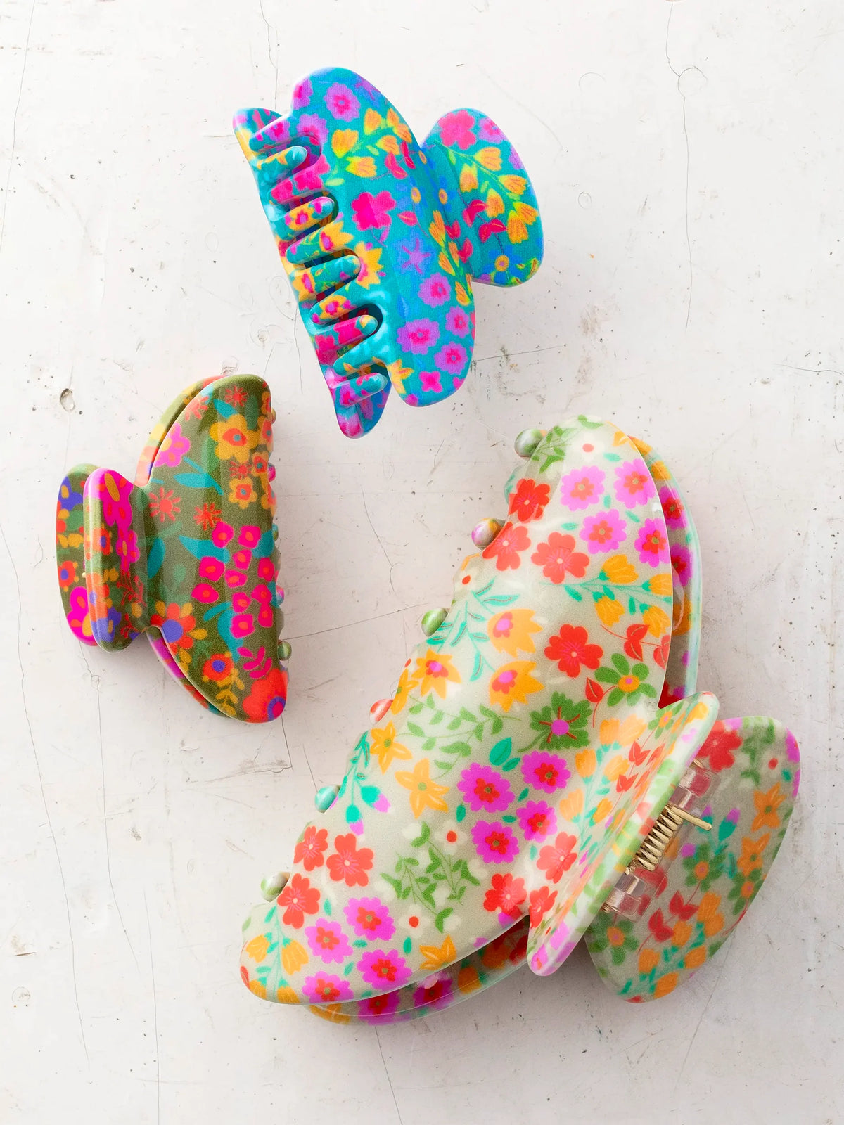 Floral Claw Clip | Set of 3