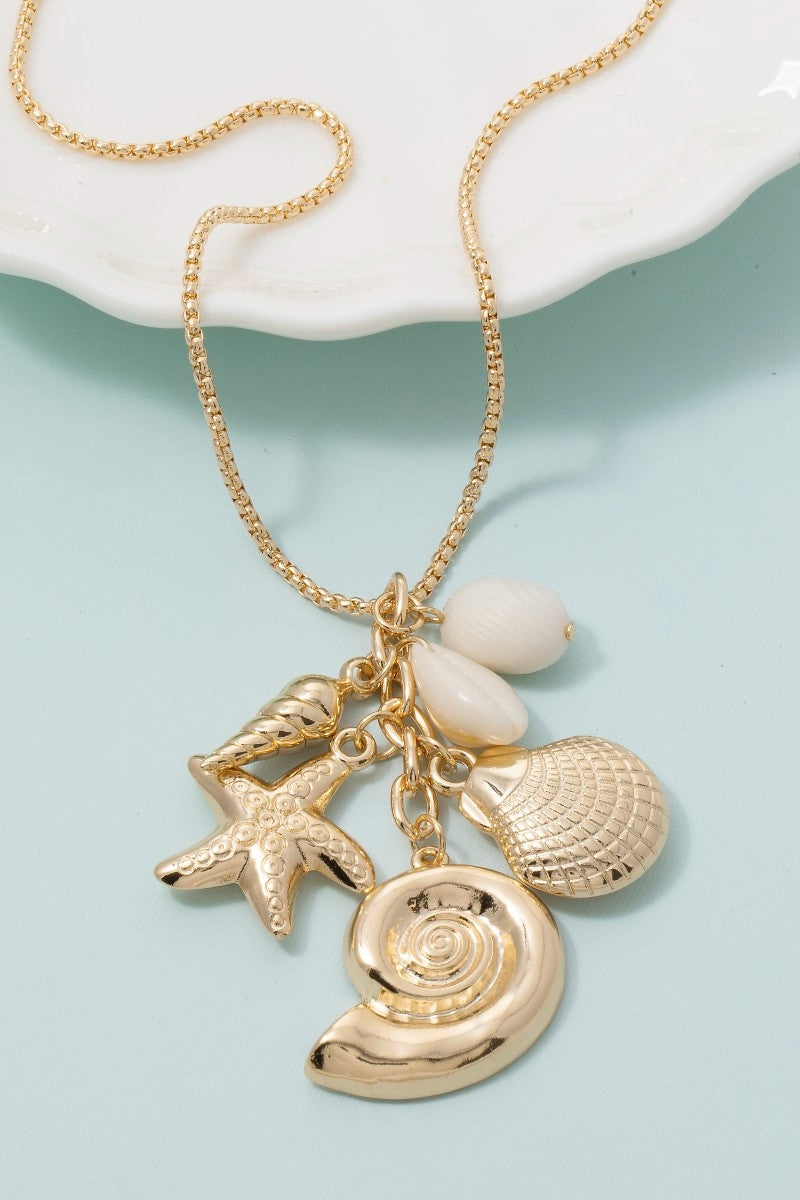 Assorted Sea Life Charm Necklace