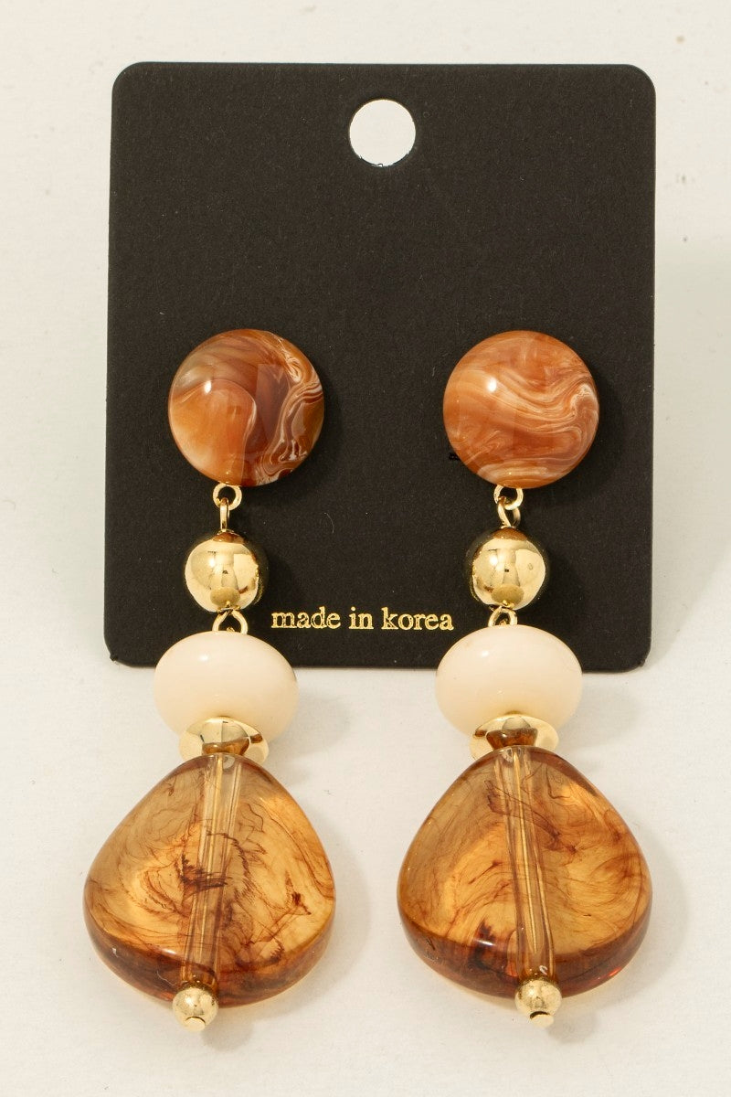 Mixed Marble Acrylic Bead