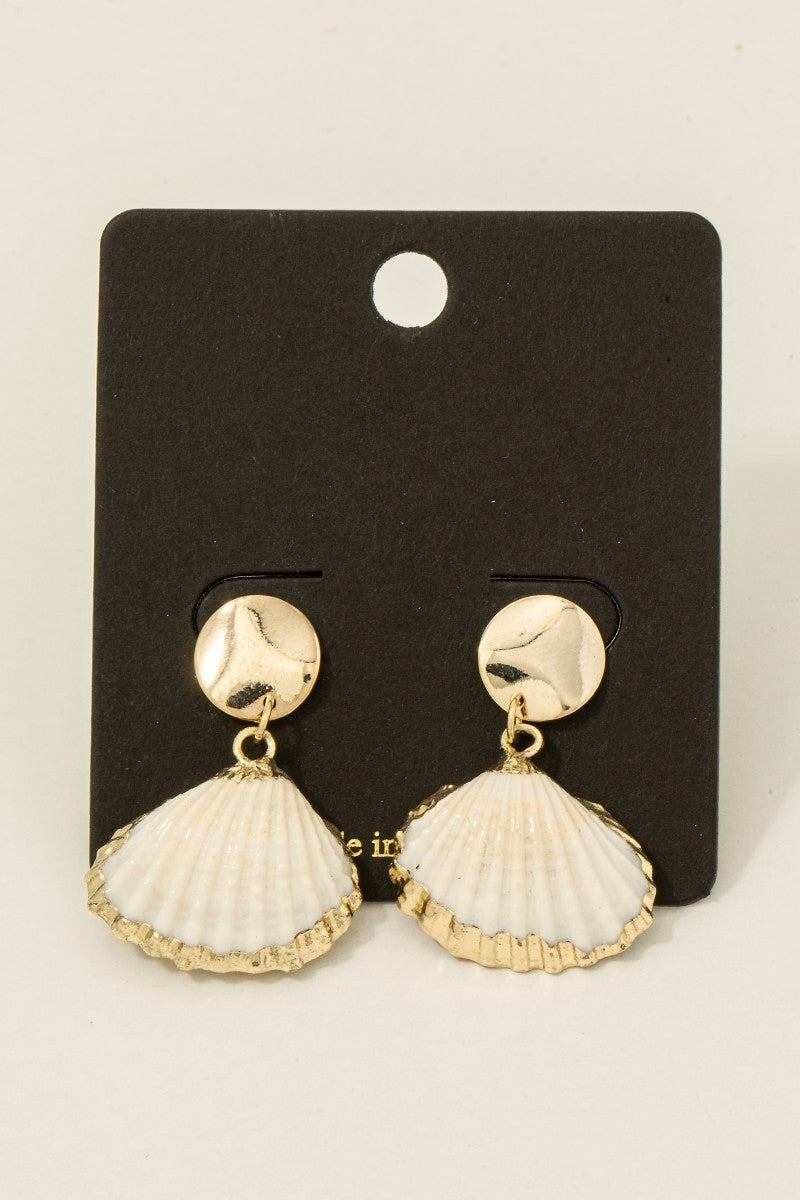 Seashell Dangle Stud Earring