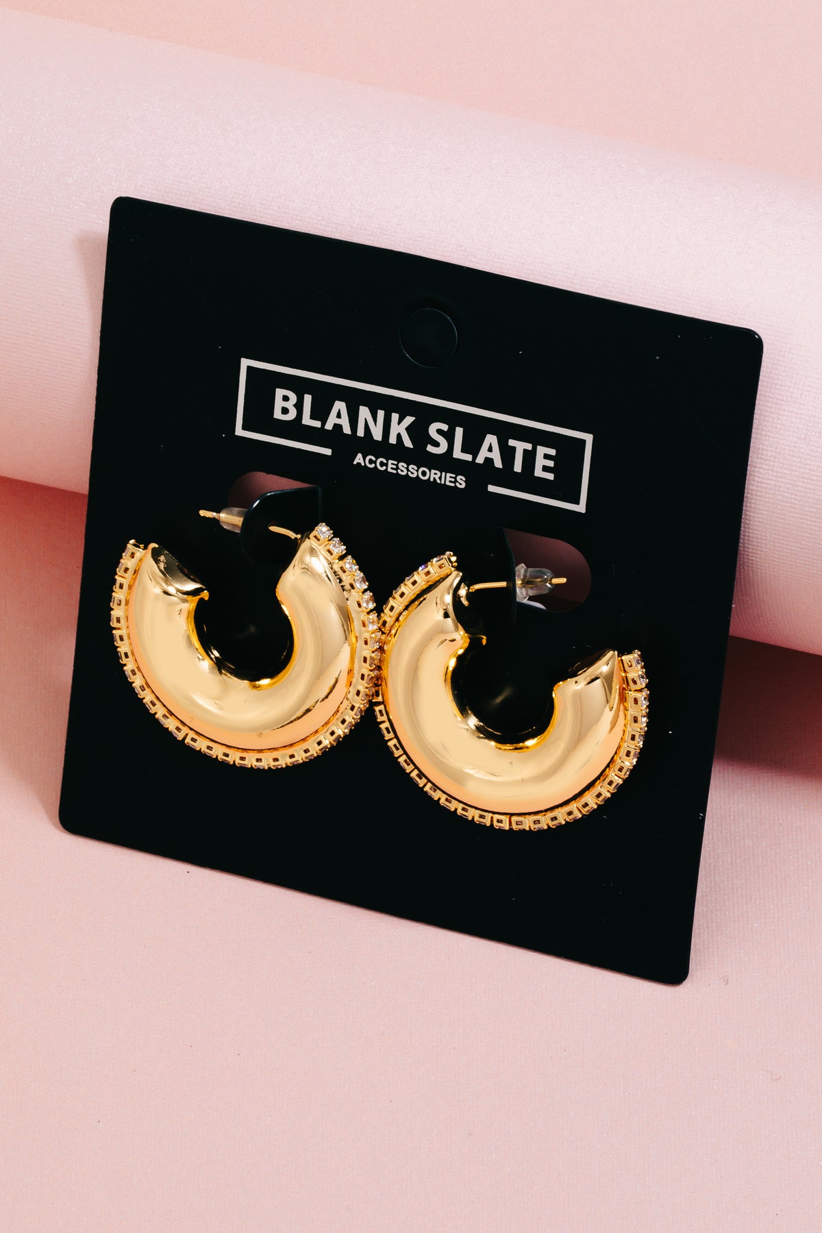 Gold Dipped Wide Round Hoop