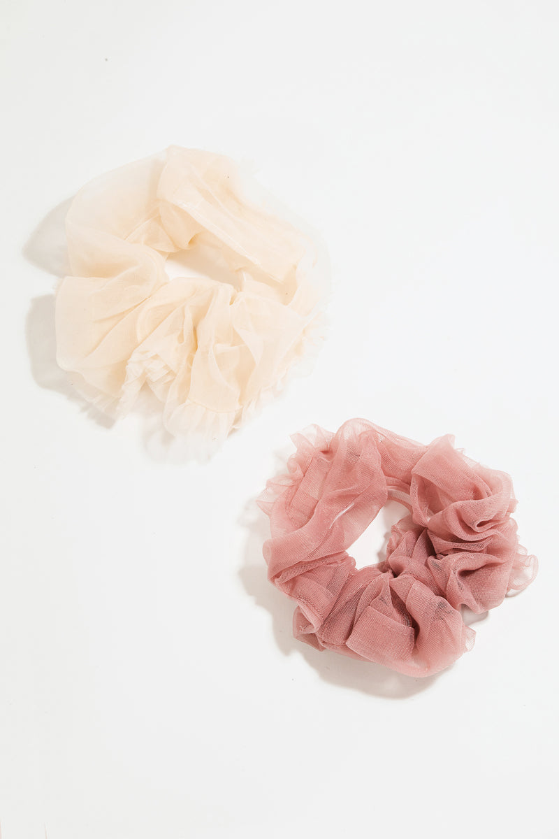 Pom Scrunchie Set