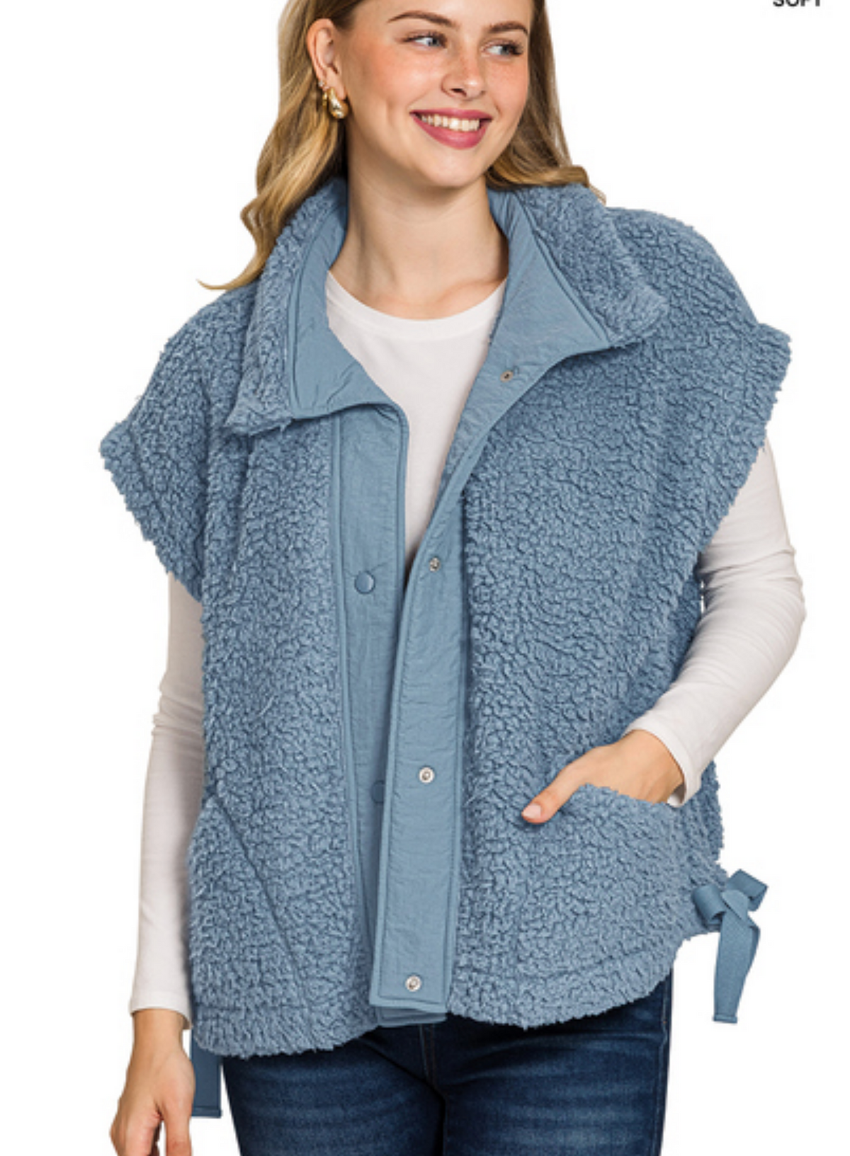 Oversize Faux Fur Vest