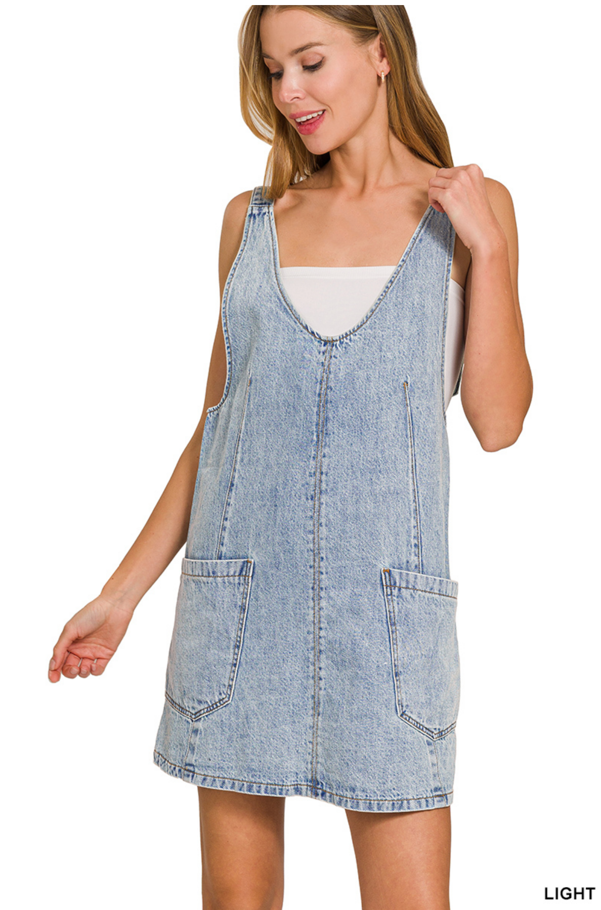 Denim Overall Dress
