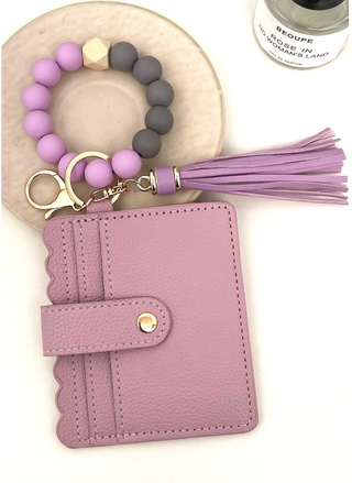 Beaded Bracelet Keychain Wallet