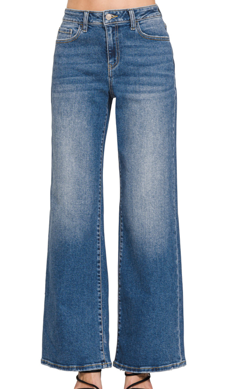 High Rise Straight Leg Denim