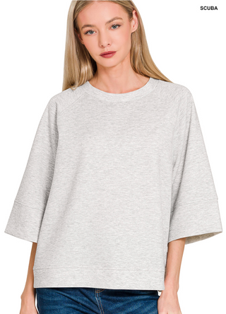 Scuba 3/4 Sleeve Pullover