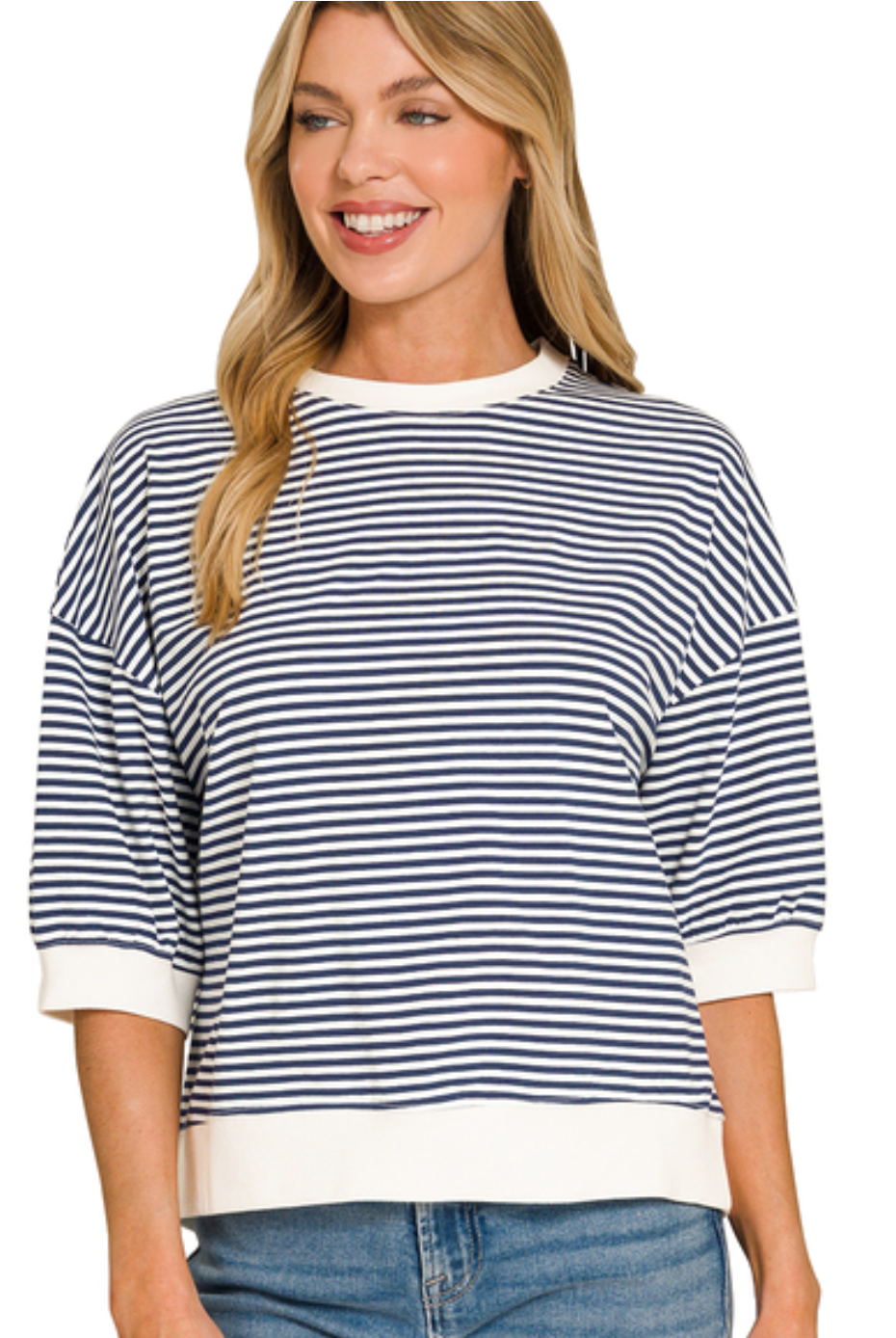 Striped Rib Band Top