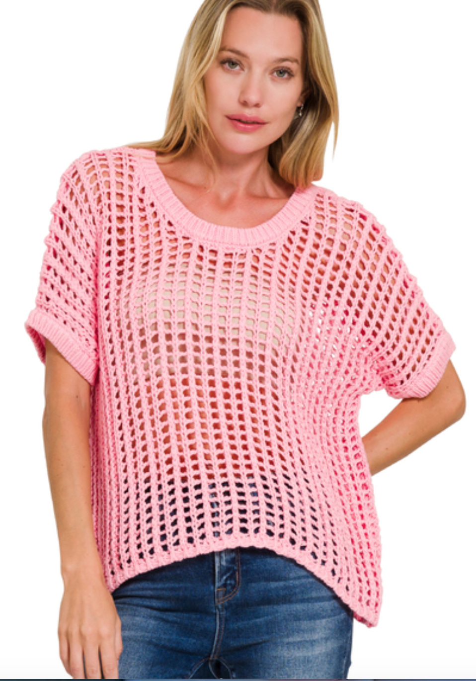 Fish Net Crochet Sweater