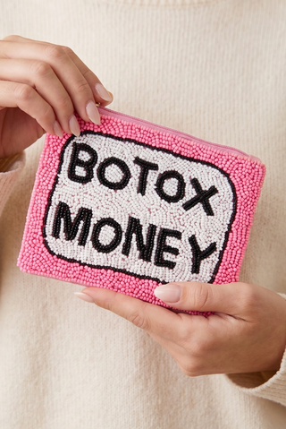 Botox Money Beaded Coin Purse