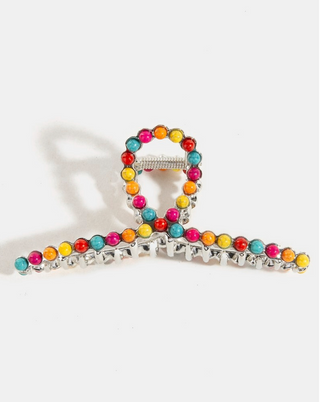 Multi Bead Studded Hair Claw