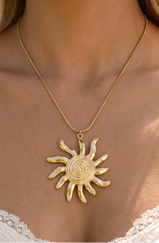 Spiral Sunburst Necklace