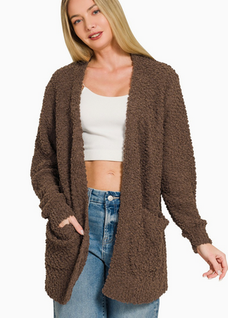 Popcorn Sweater Cardigan