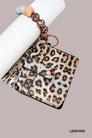 Beaded Bracelet Keychain Wallet