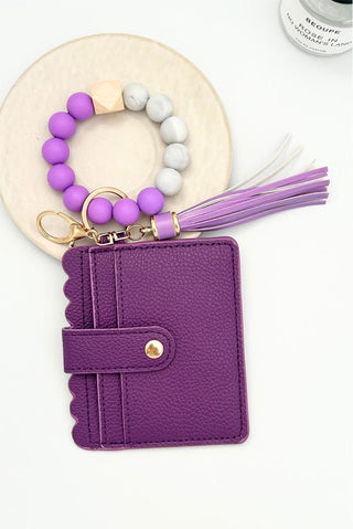 Beaded Bracelet Keychain Wallet