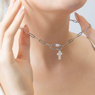 Shell Cross Charm