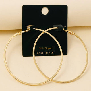 Large Latch Hoop Earrings