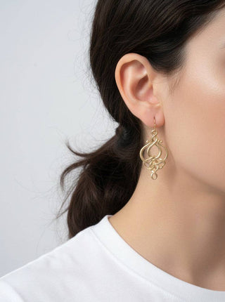 Interlaced Knot Dangle Earrings