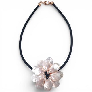 Coastal Pearl Shell Flower Necklace