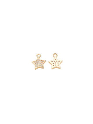 Gold Crystal Star Charm