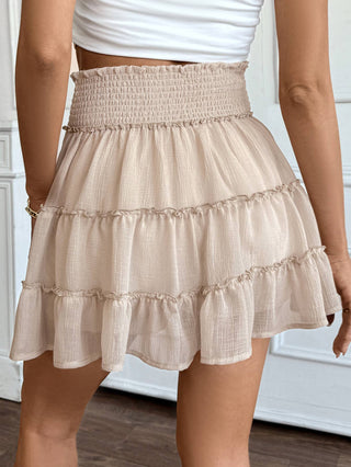 Pleated Lotus Smocked Skort