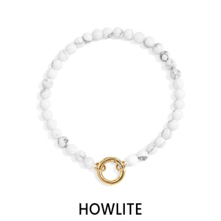 Stone Charm Keeper Bracelet