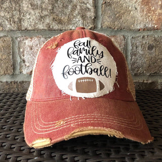 Fall Family & Football Hat