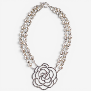 Coastal Pearl Flower Necklace