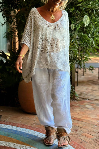 Open-Knit Loose Cover-Up