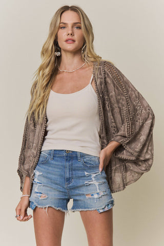 Boho Embroidered Kimono