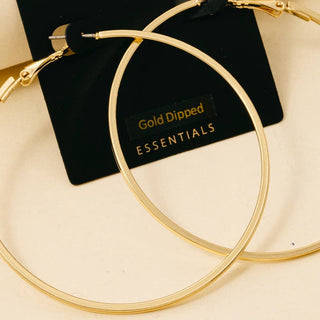 Large Latch Hoop Earrings