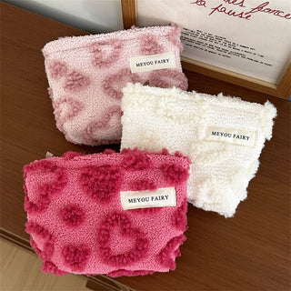 Plush Heart Pouch