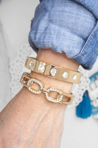 Sparkly Hinge Bangle