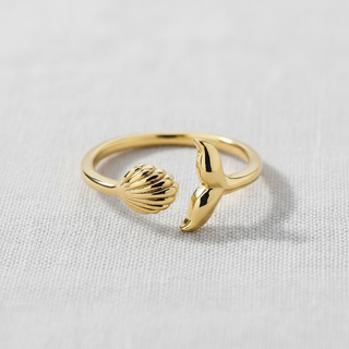 Whale Tail Adjustable Ring