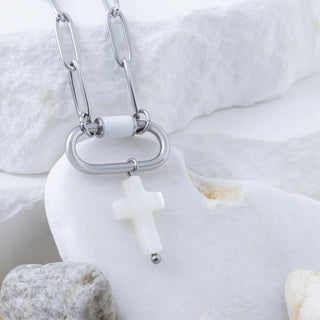 Shell Cross Charm