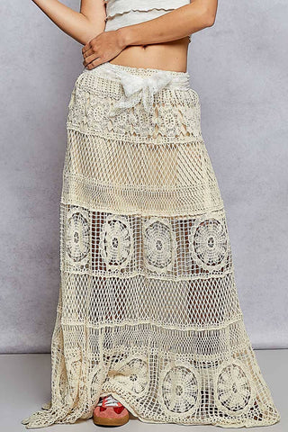 Crochet Long Flare Skirt