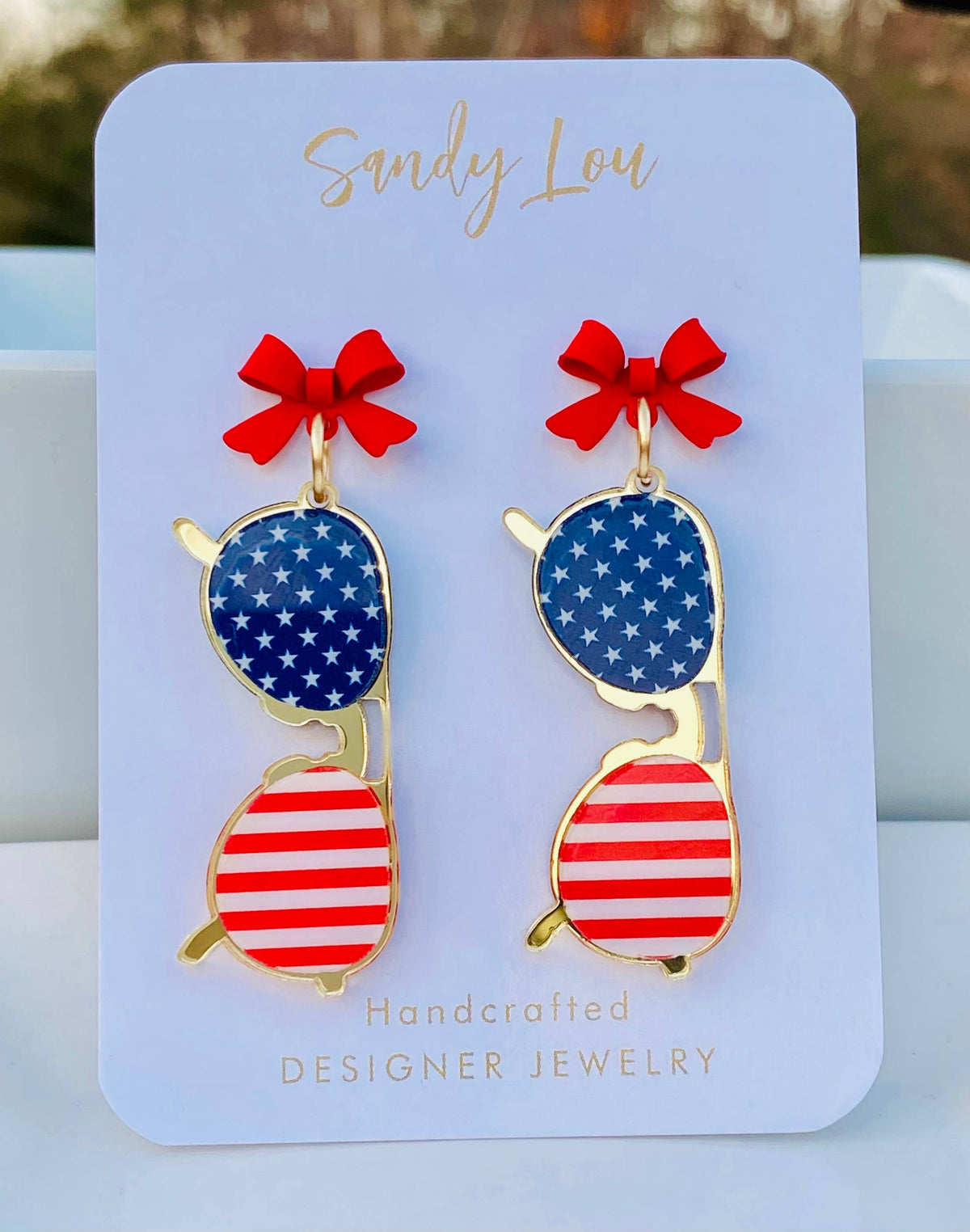 Patriotic Sunglass Earrings