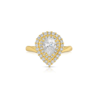 Large Faux Diamond Ring