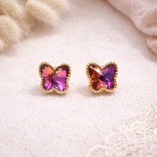 Butterfly Crystal Stud Earrings